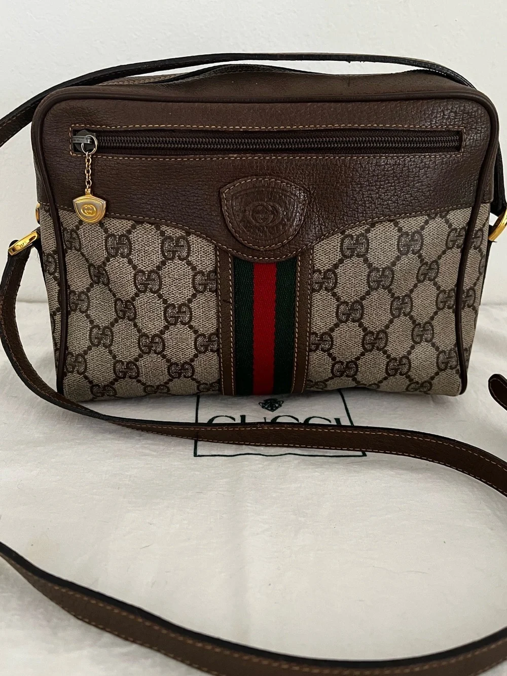 Vintage Gucci GG Supreme Sherry Line Crossbody Rare Collectible Late 1970’s - 80